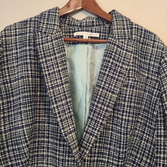 Veronica Beard Ada Cutaway Tweed Dicky Blazer - Picture 6 of 13